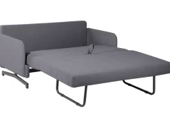 Divano letto 2 posti BELFAST Tessuto Grigio