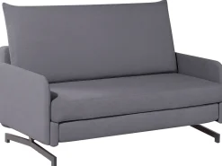 Divano letto 2 posti BELFAST Tessuto Grigio