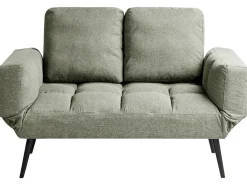 Divano letto 2 posti BREKKE Tessuto Verde chiaro