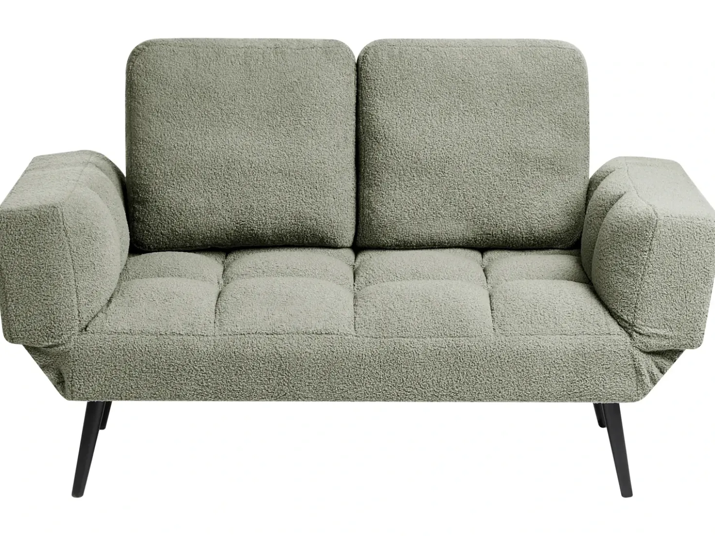 Divano letto 2 posti BREKKE Bouclé Verde