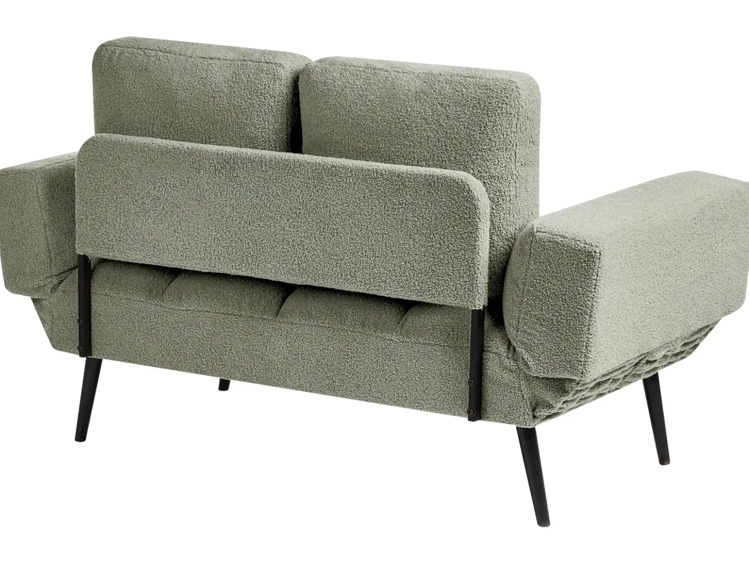 Divano letto 2 posti BREKKE Bouclé Verde