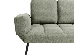 Divano letto 2 posti BREKKE Bouclé Verde