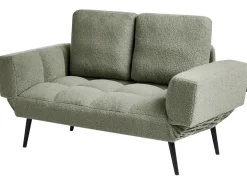Divano letto 2 posti BREKKE Bouclé Verde