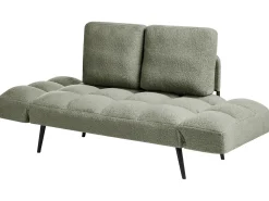 Divano letto 2 posti BREKKE Bouclé Verde