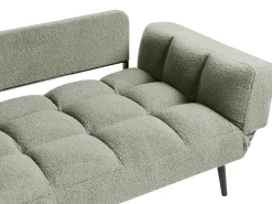 Divano letto 2 posti BREKKE Bouclé Verde