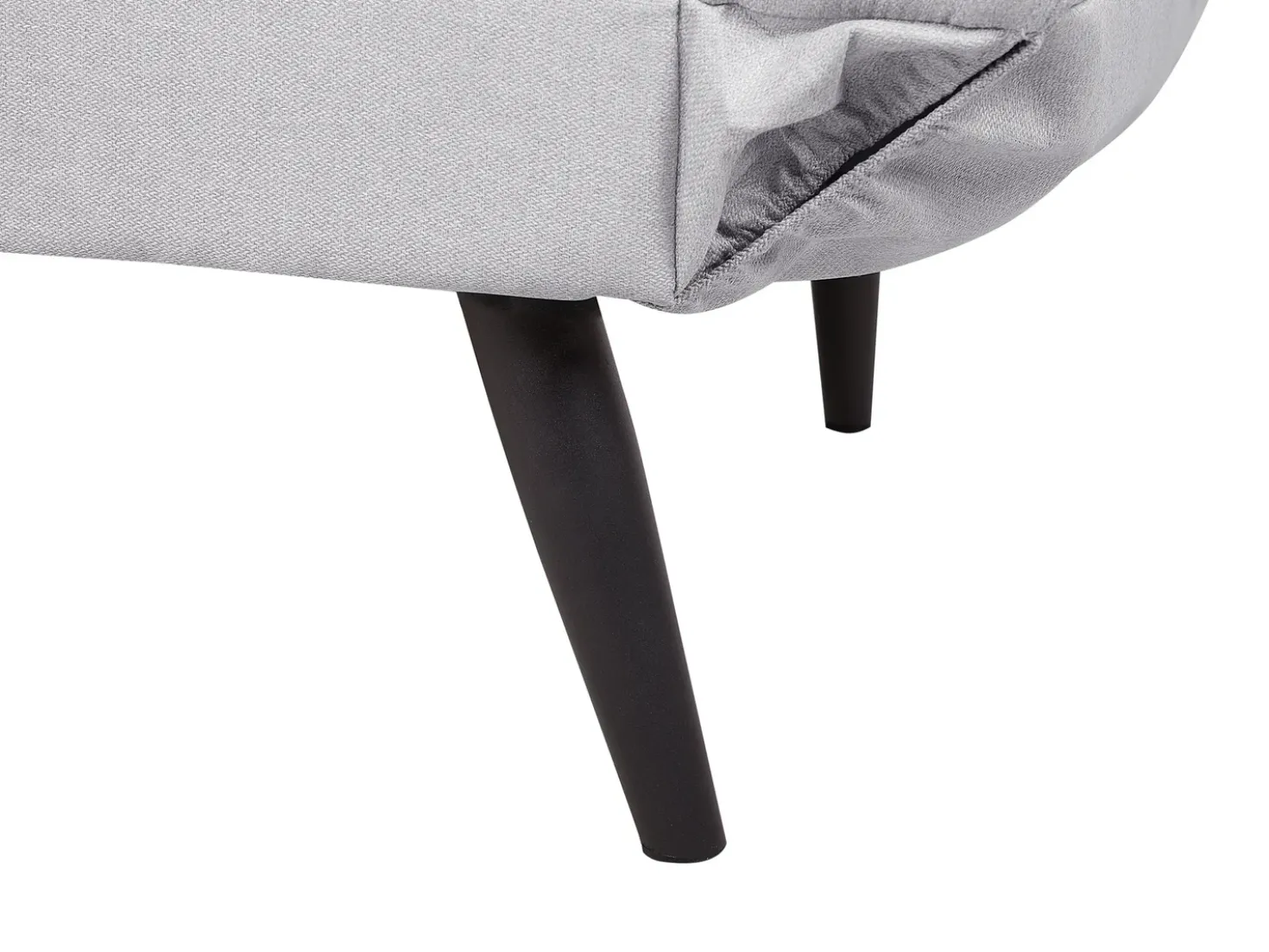 Divano letto 2 posti BREKKE Tessuto Grigio chiaro