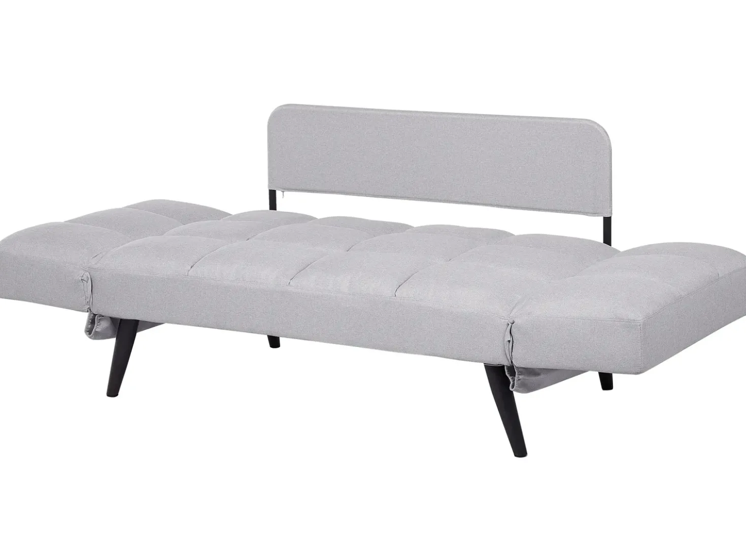 Divano letto 2 posti BREKKE Tessuto Grigio chiaro