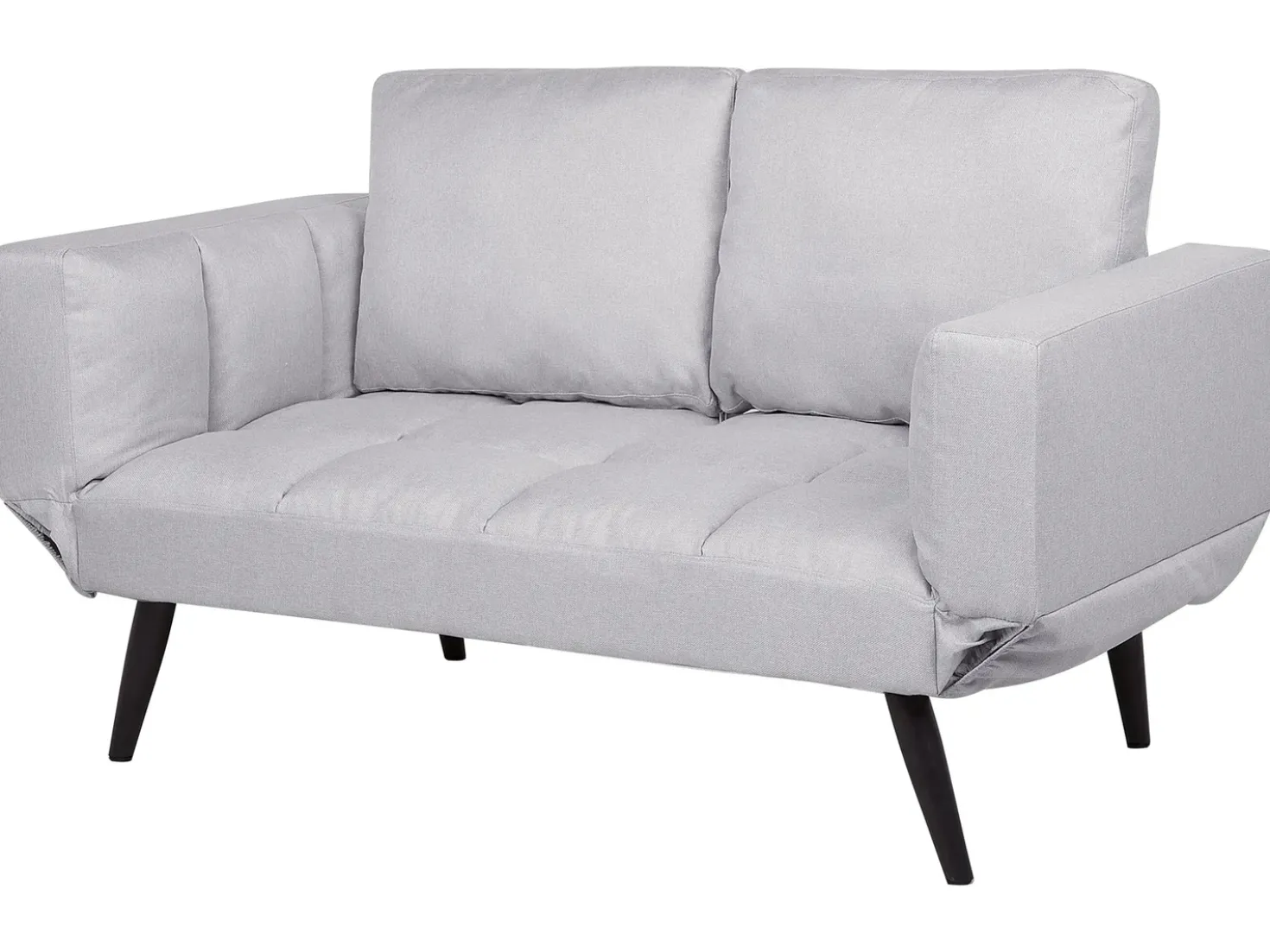 Divano letto 2 posti BREKKE Tessuto Grigio chiaro