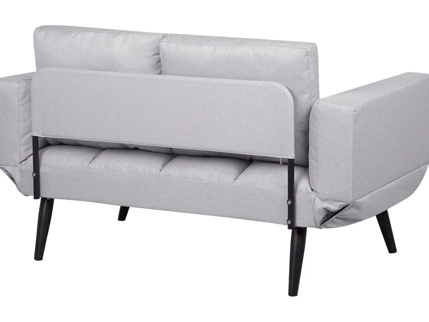 Divano letto 2 posti BREKKE Tessuto Grigio chiaro