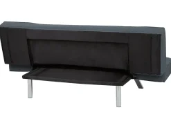 Divano letto 3 posti BRISTOL Tessuto Blu scuro