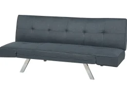 Divano letto 3 posti BRISTOL Tessuto Blu scuro
