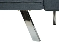 Divano letto 3 posti BRISTOL Tessuto Blu scuro