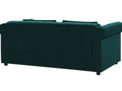 Divano letto 3 posti CHESTERFIELD Velluto Verde smeraldo
