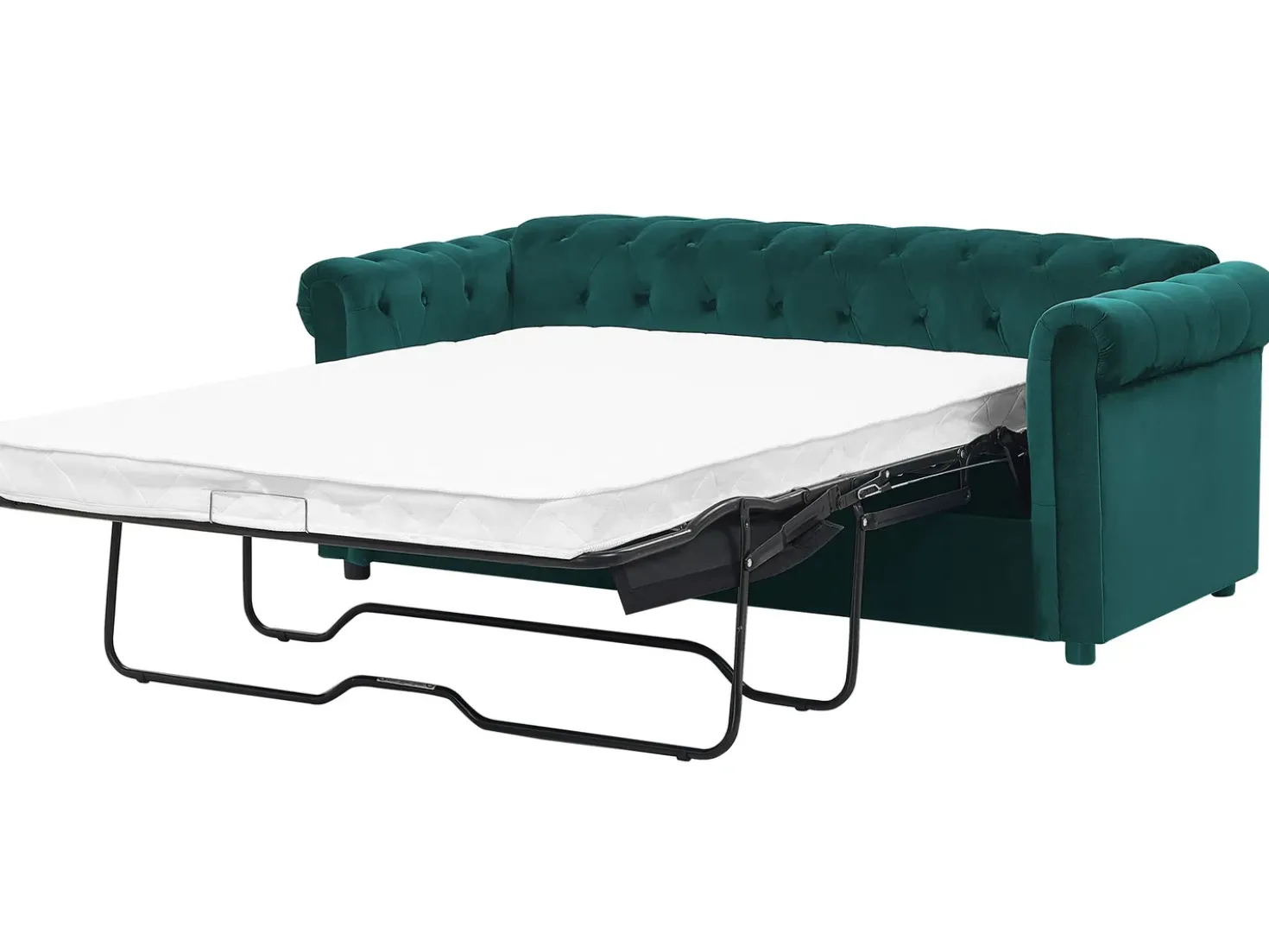 Divano letto 3 posti CHESTERFIELD Velluto Verde smeraldo