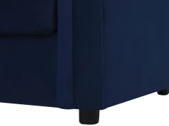 Divano letto 3 posti CHESTERFIELD Velluto Blu