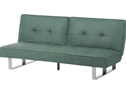 Divano letto 3 posti DUBLIN Tessuto Verde