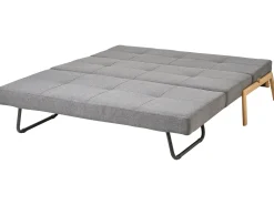 Divano letto 2 posti EDLAND Tessuto Grigio scuro