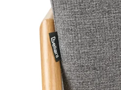 Divano letto 2 posti EDLAND Tessuto Grigio scuro