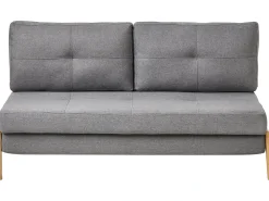 Divano letto 2 posti EDLAND Tessuto Grigio scuro