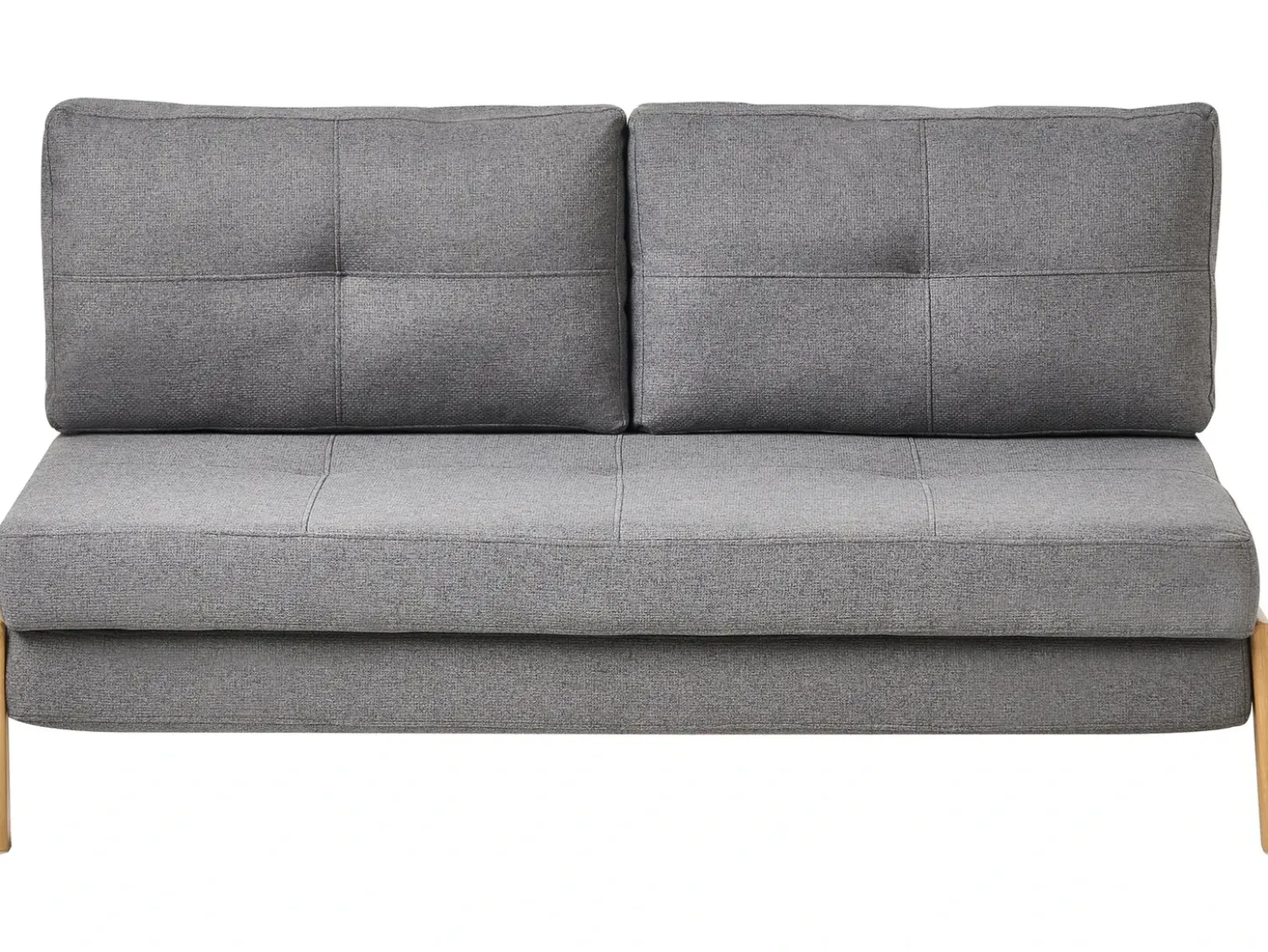 Divano letto 2 posti EDLAND Tessuto Grigio scuro