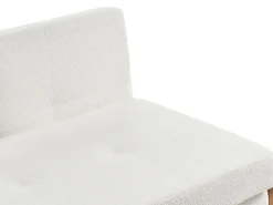 Divano letto 2 posti EDLAND Bouclé Bianco sporco