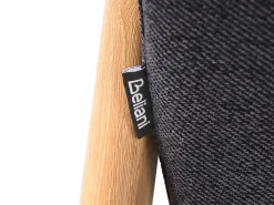Divano letto 2 posti EDLAND Tessuto Nero