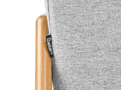 Divano letto 2 posti EDLAND Tessuto Grigio chiaro