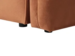 Divano letto 3 posti EGGE Velluto Marrone dorato