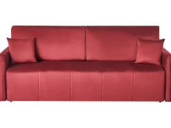 Divano letto 3 posti EGGE Velluto Bordeaux