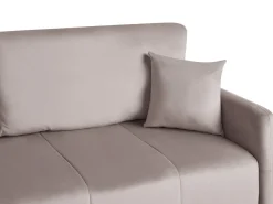 Divano letto 3 posti EGGE Velluto Tortora