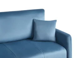 Divano letto 3 posti EGGE Velluto Blu