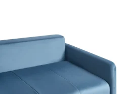 Divano letto 3 posti EGGE Velluto Blu