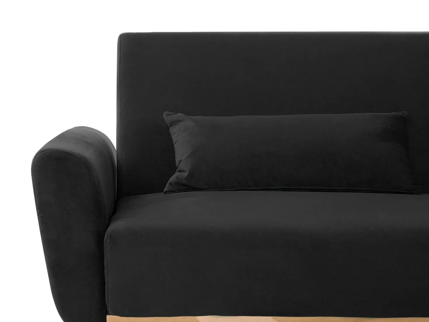 Divano letto 3 posti EINA Velluto Nero