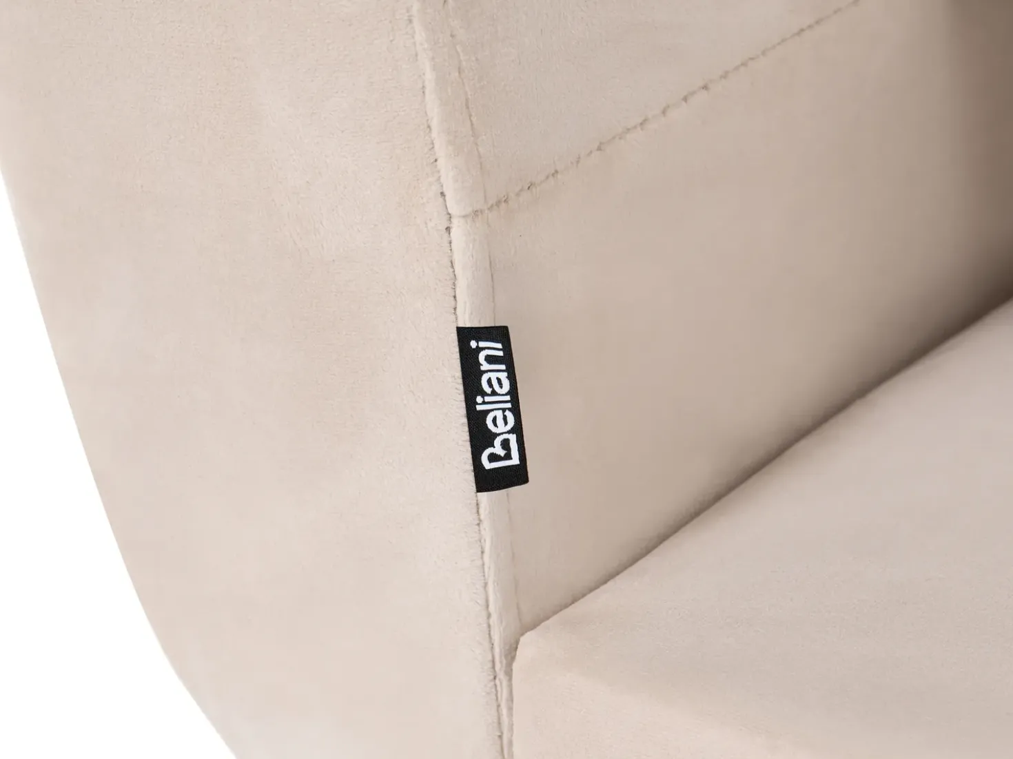 Divano letto 3 posti EINA Velluto Beige chiaro