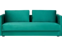 Divano letto 3 posti EKSJO Velluto Verde smeraldo con contenitore