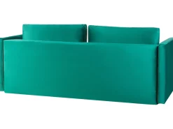 Divano letto 3 posti EKSJO Velluto Verde smeraldo con contenitore