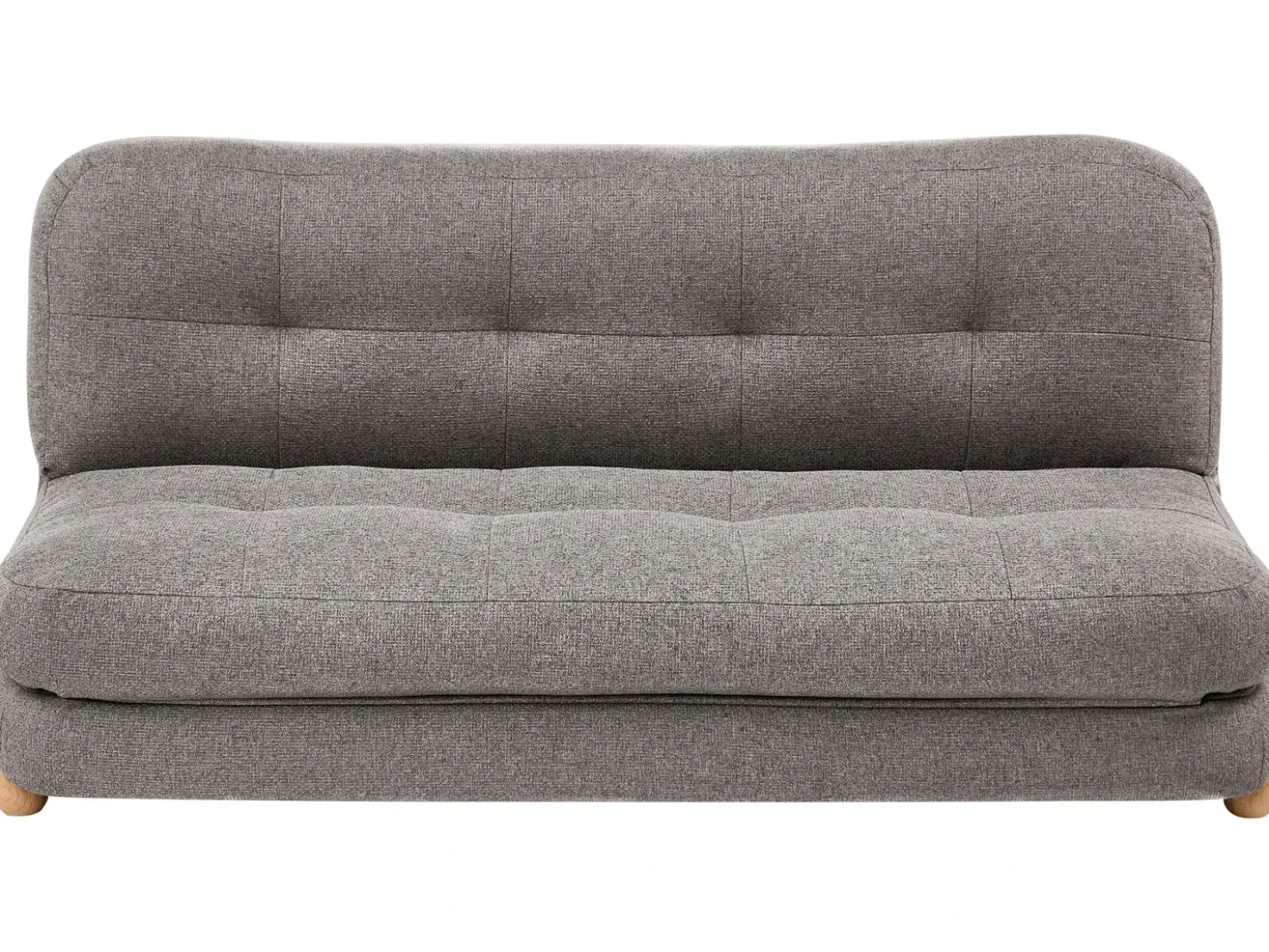 Divano letto 2 posti ESBJERG Lino sintetico Grigio scuro