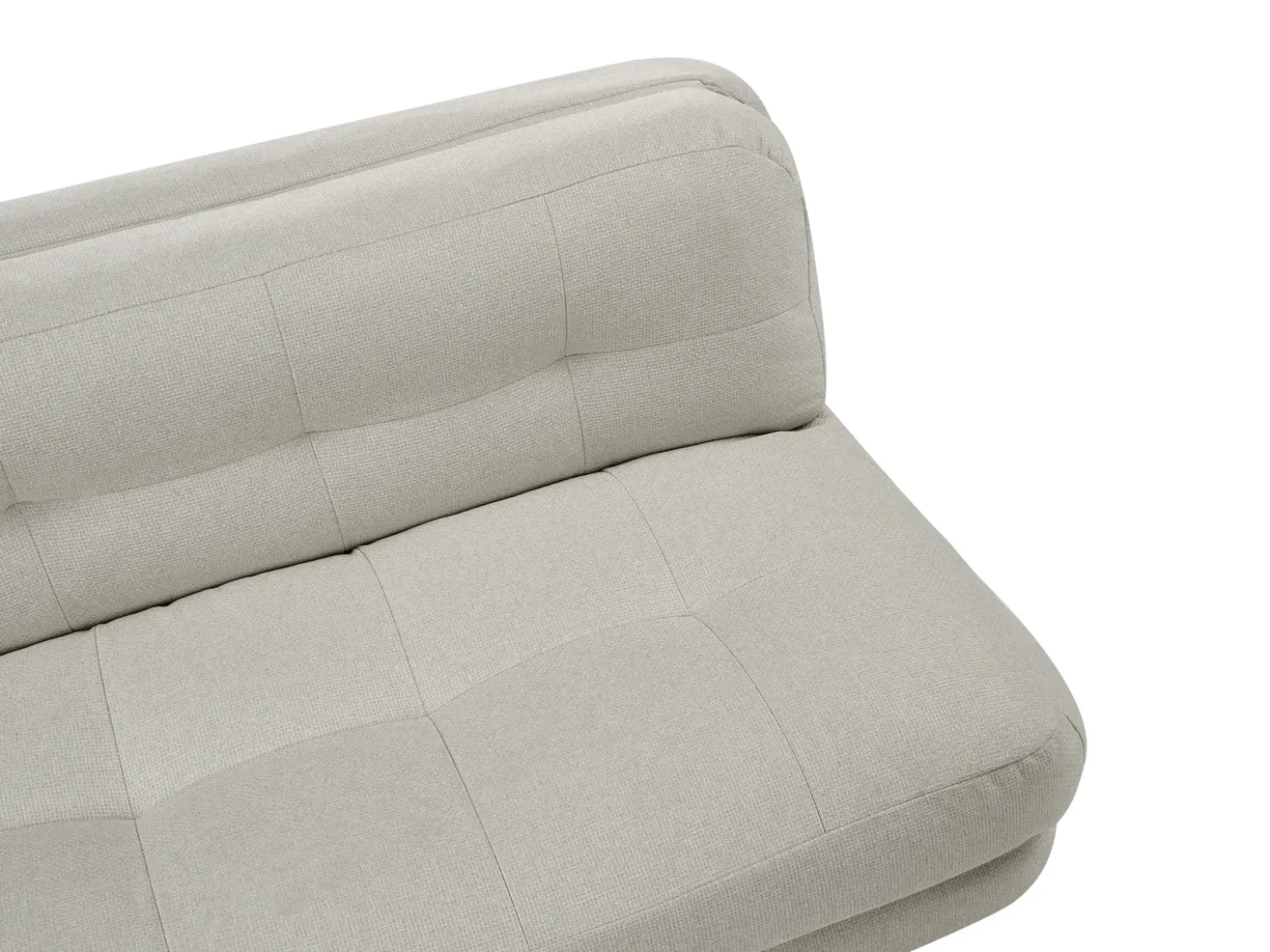 Divano letto 2 posti ESBJERG Lino sintetico Bianco sporco