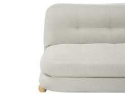Divano letto 2 posti ESBJERG Lino sintetico Bianco sporco