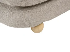Divano letto 2 posti ESBJERG Lino sintetico Beige