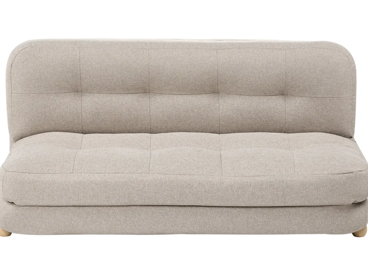 Divano letto 2 posti ESBJERG Lino sintetico Beige