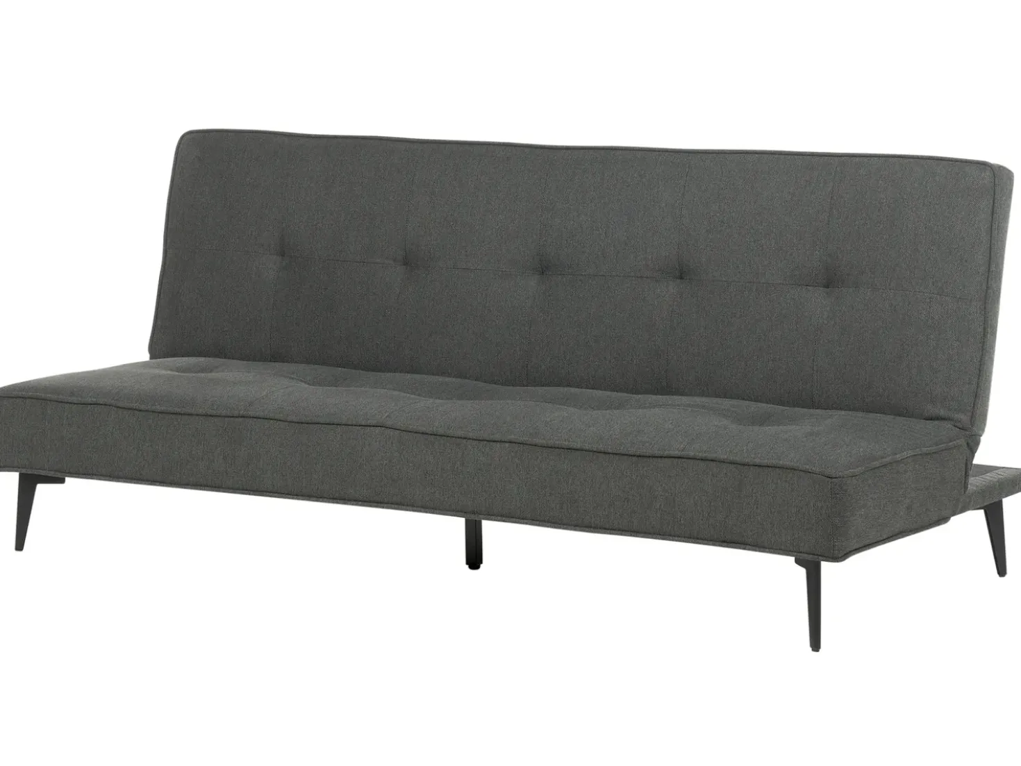 Divano letto 3 posti ESSVIK Tessuto Grigio scuro