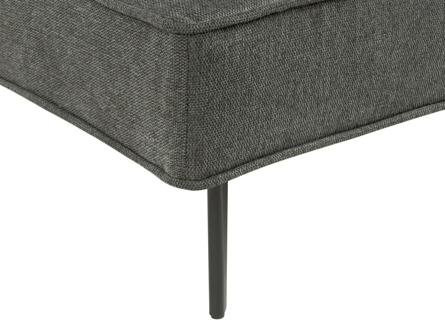 Divano letto 3 posti ESSVIK Tessuto Grigio scuro