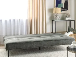 Divano letto 3 posti ESSVIK Tessuto Grigio scuro