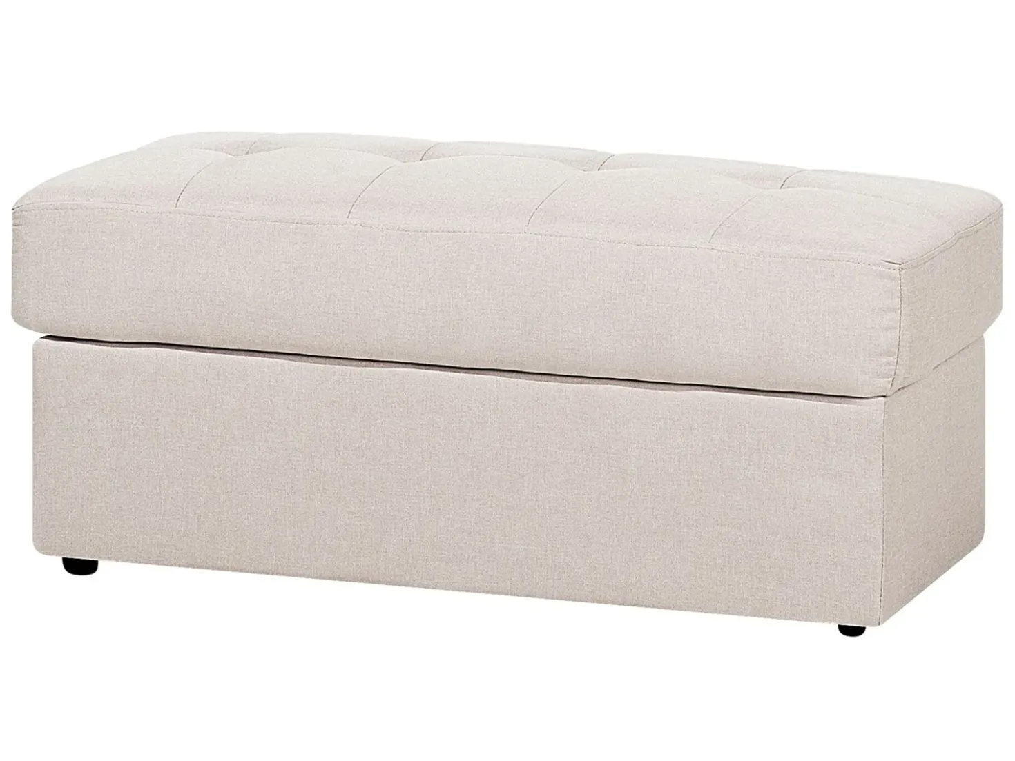 Divano letto 3 posti FALSTER Tessuto Beige con contenitore