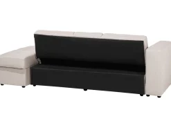 Divano letto 3 posti FALSTER Tessuto Beige con contenitore