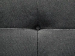 Divano letto 3 posti FLORLI Tessuto Nero