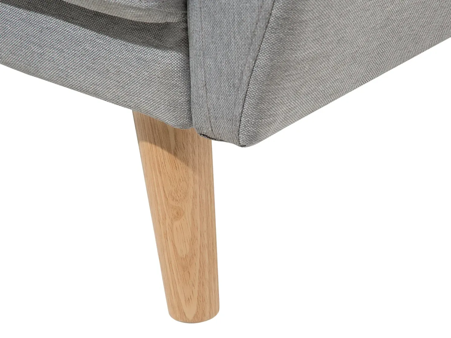 Divano letto 3 posti FLORLI Tessuto Grigio chiaro