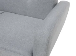Divano letto 3 posti FLORLI Tessuto Grigio chiaro