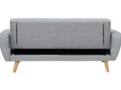 Divano letto 3 posti FLORLI Tessuto Grigio chiaro
